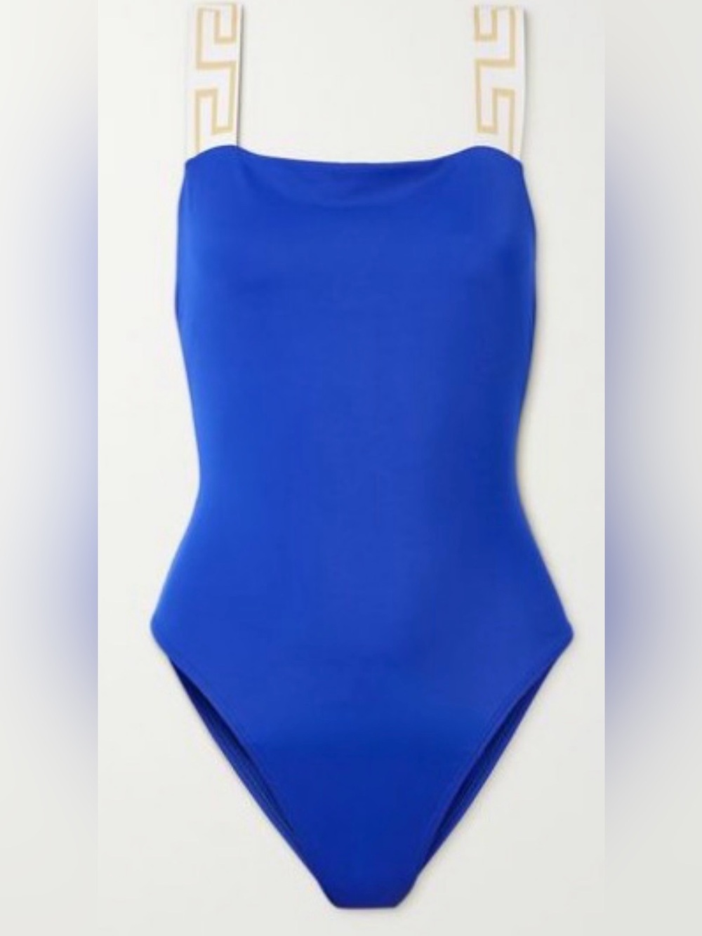 VERSACE Greca jacquard-trimmed swimsuit
